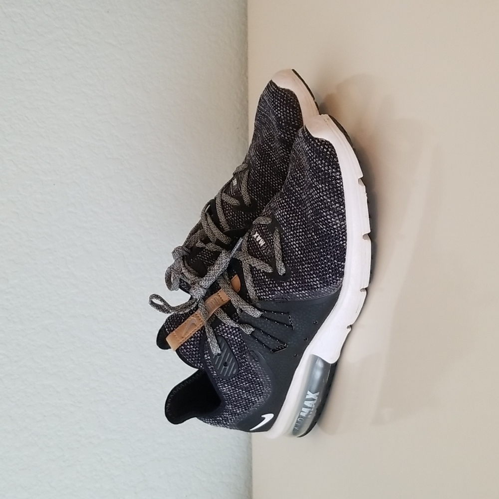 Nike sequent 3 black gray white brown